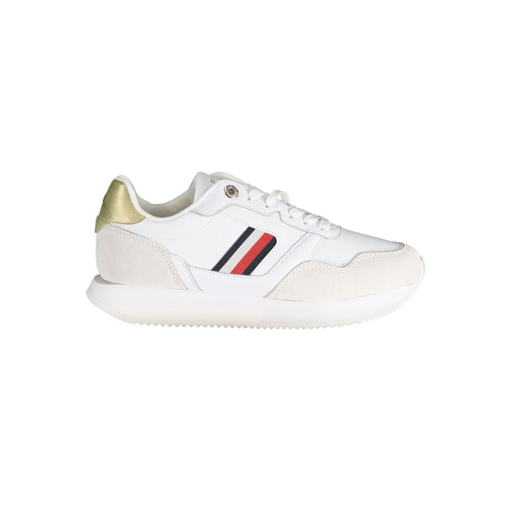 Tommy Hilfiger White Leather Women's Sneaker