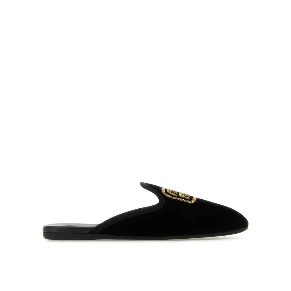 Miu Miu Black Calfskin Mules