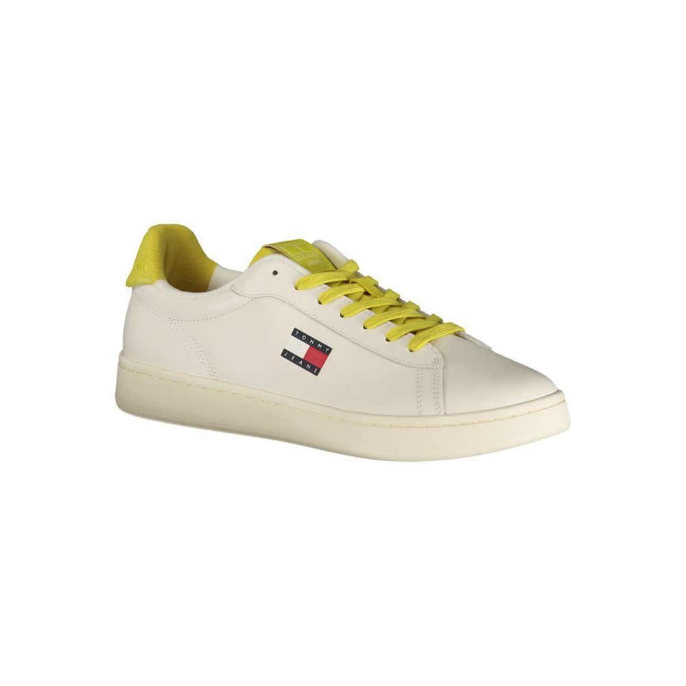 Tommy Hilfiger Bianco Polyurethane Men's Sneaker