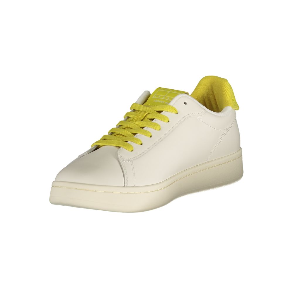Tommy Hilfiger Bianco Polyurethane Men's Sneaker