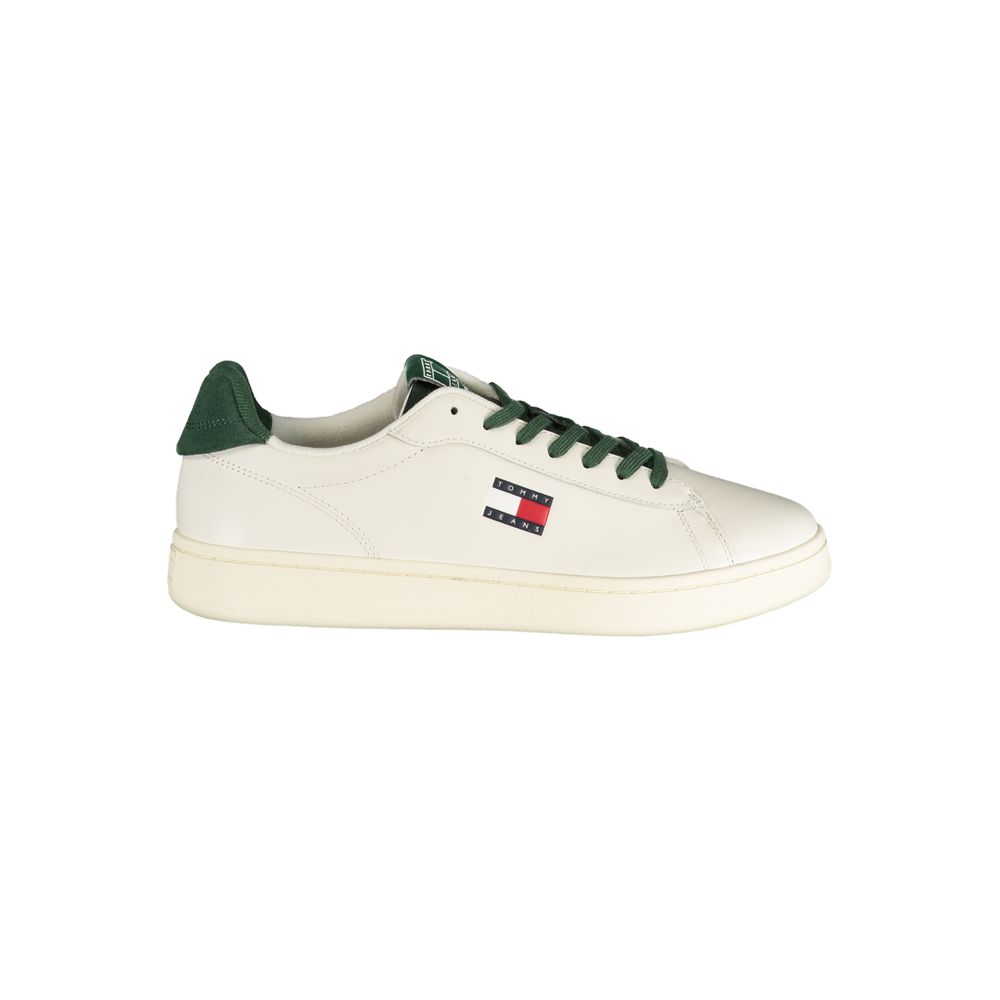 Tommy Hilfiger Bianco Polyurethane Men's Sneaker