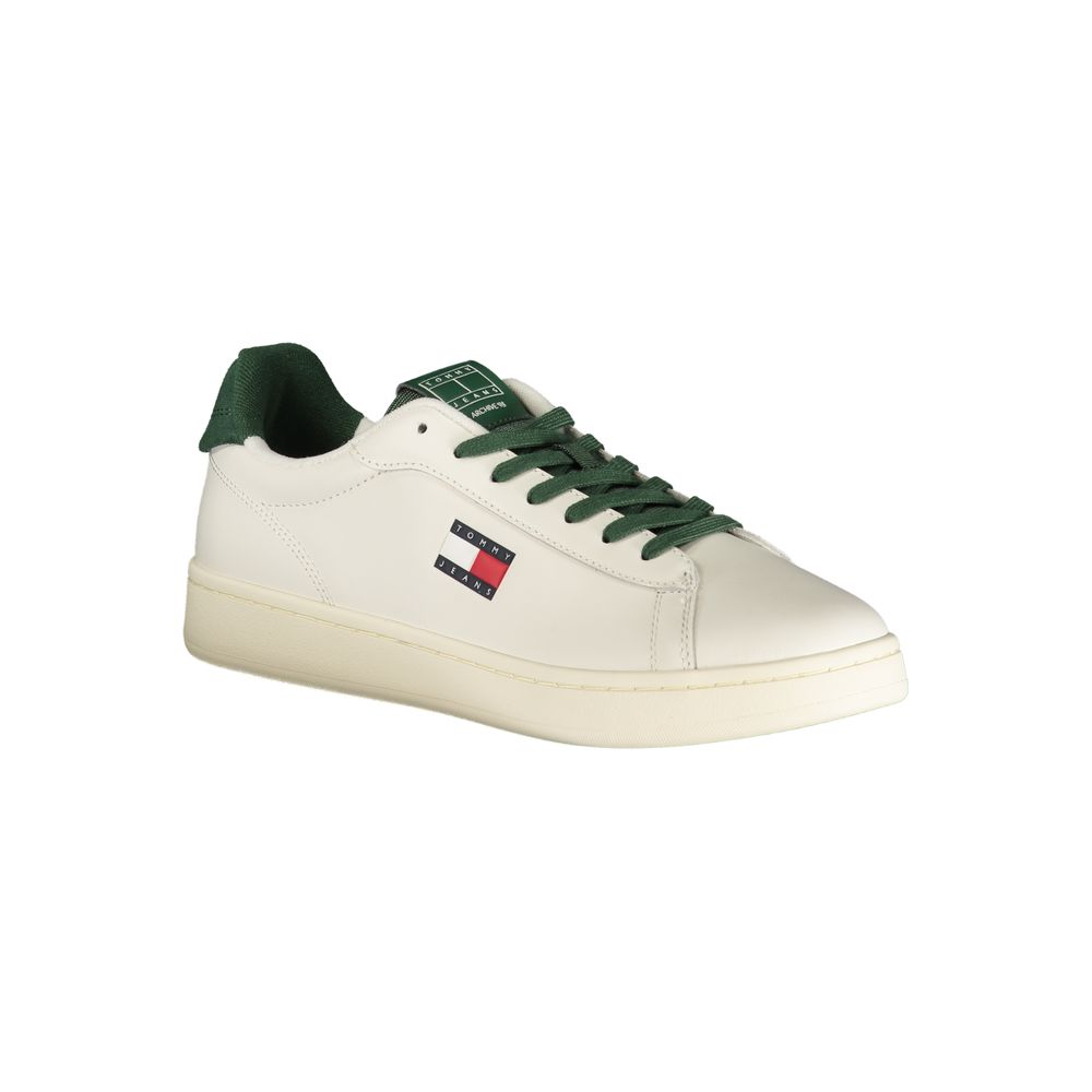 Tommy Hilfiger Bianco Polyurethane Men's Sneaker