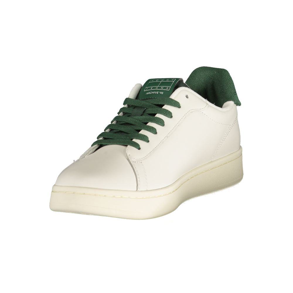 Tommy Hilfiger Bianco Polyurethane Men's Sneaker