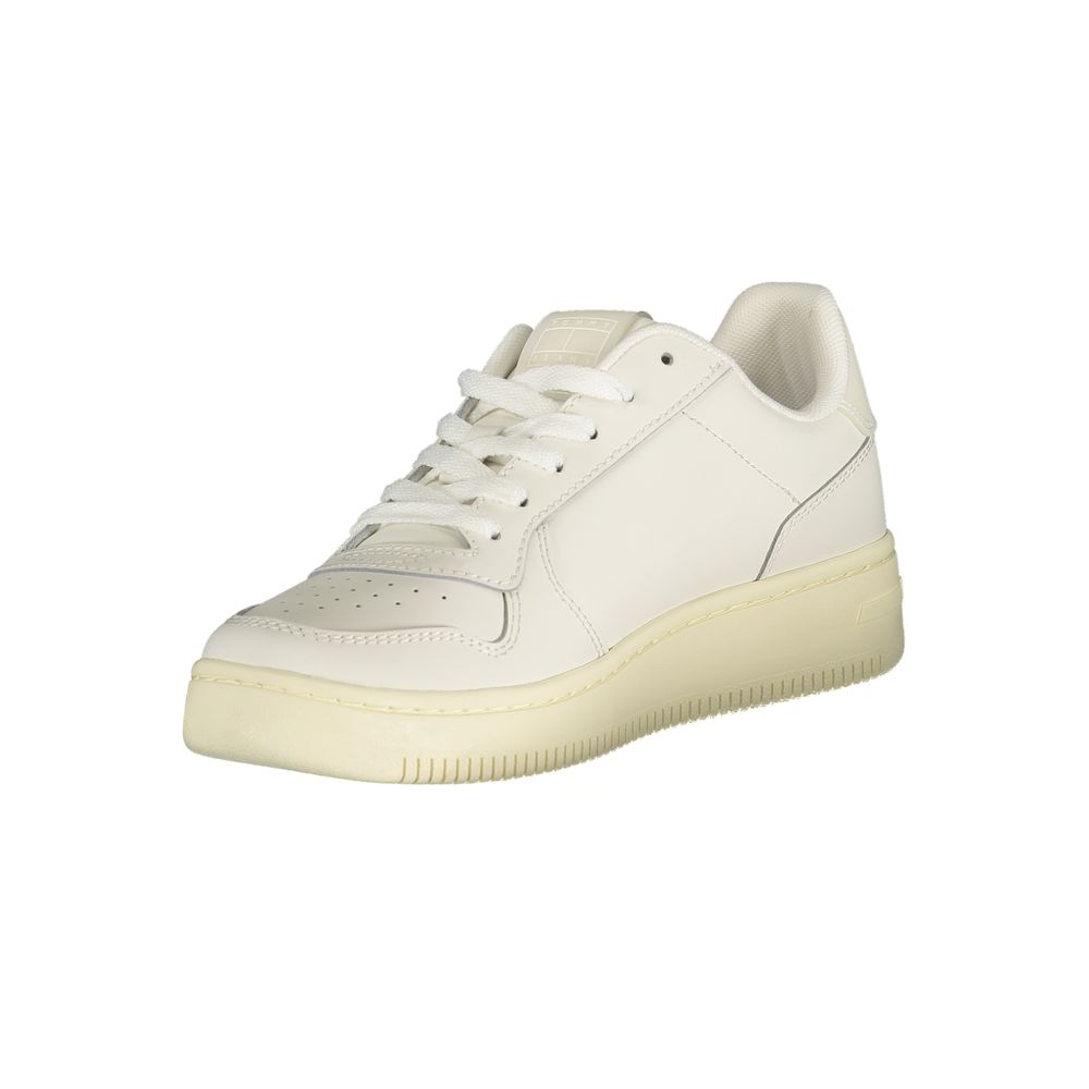 Tommy Hilfiger Bianco Polyurethane Women's Sneaker