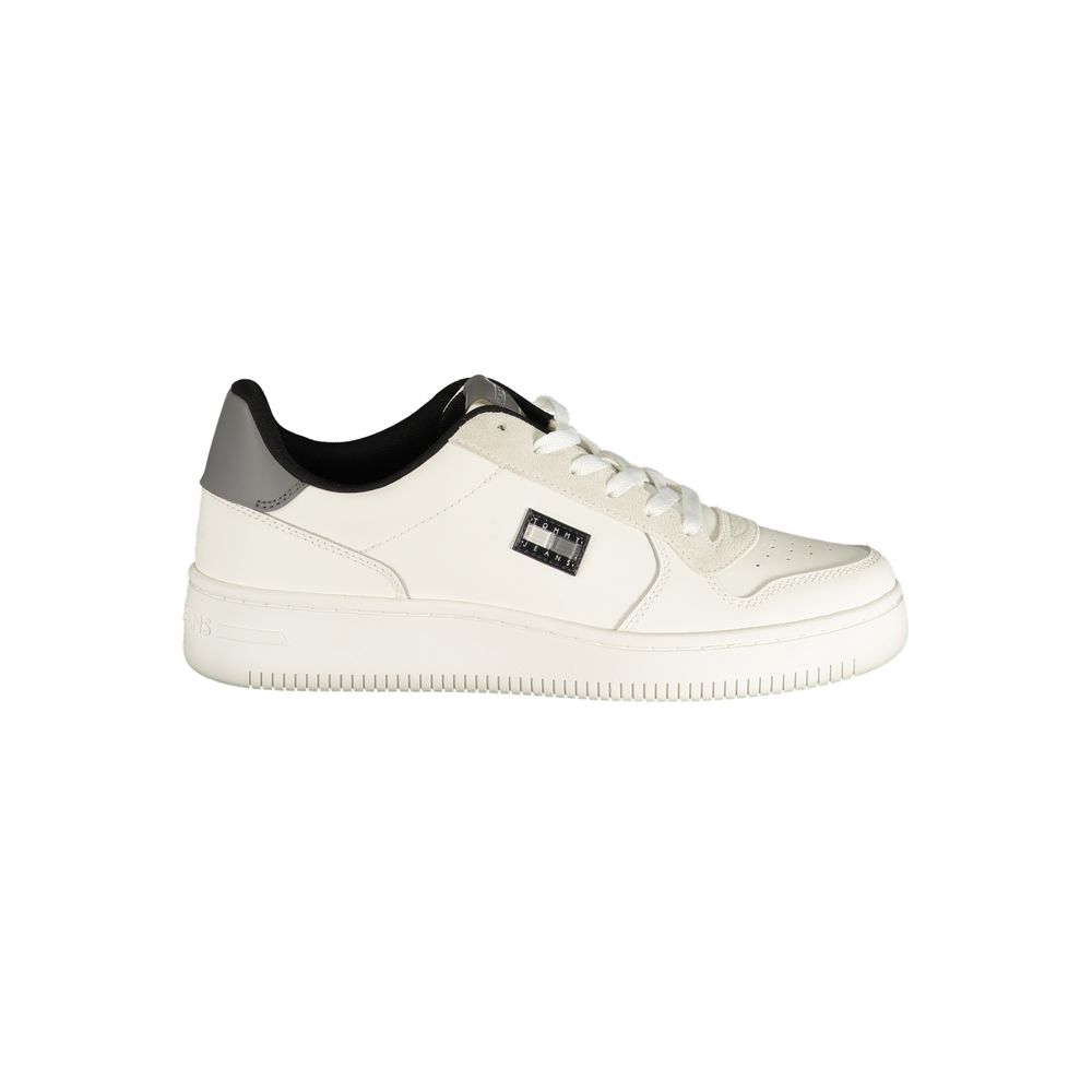 Tommy Hilfiger White Polyurethane Men's Sneaker