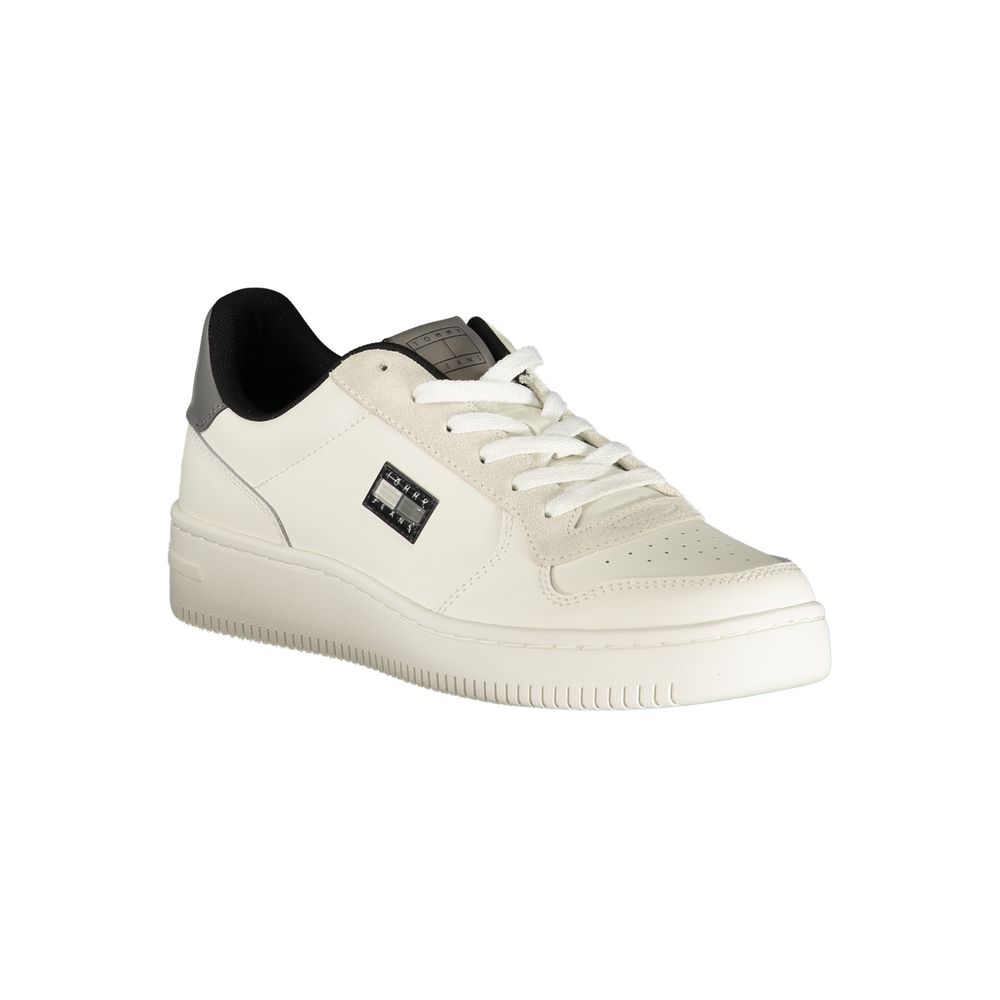 Tommy Hilfiger White Polyurethane Men's Sneaker