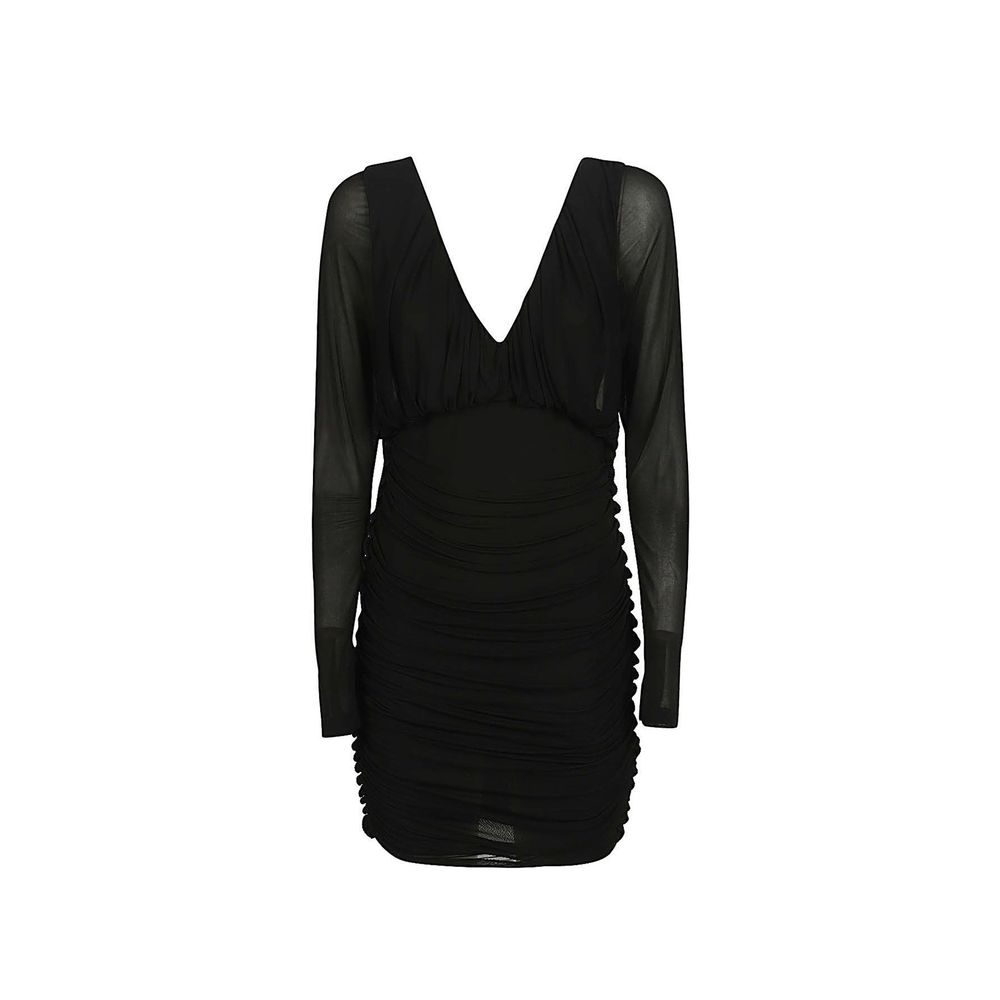 Saint Laurent Black Viscose Casual Dress