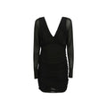 Saint Laurent Black Viscose Casual Dress