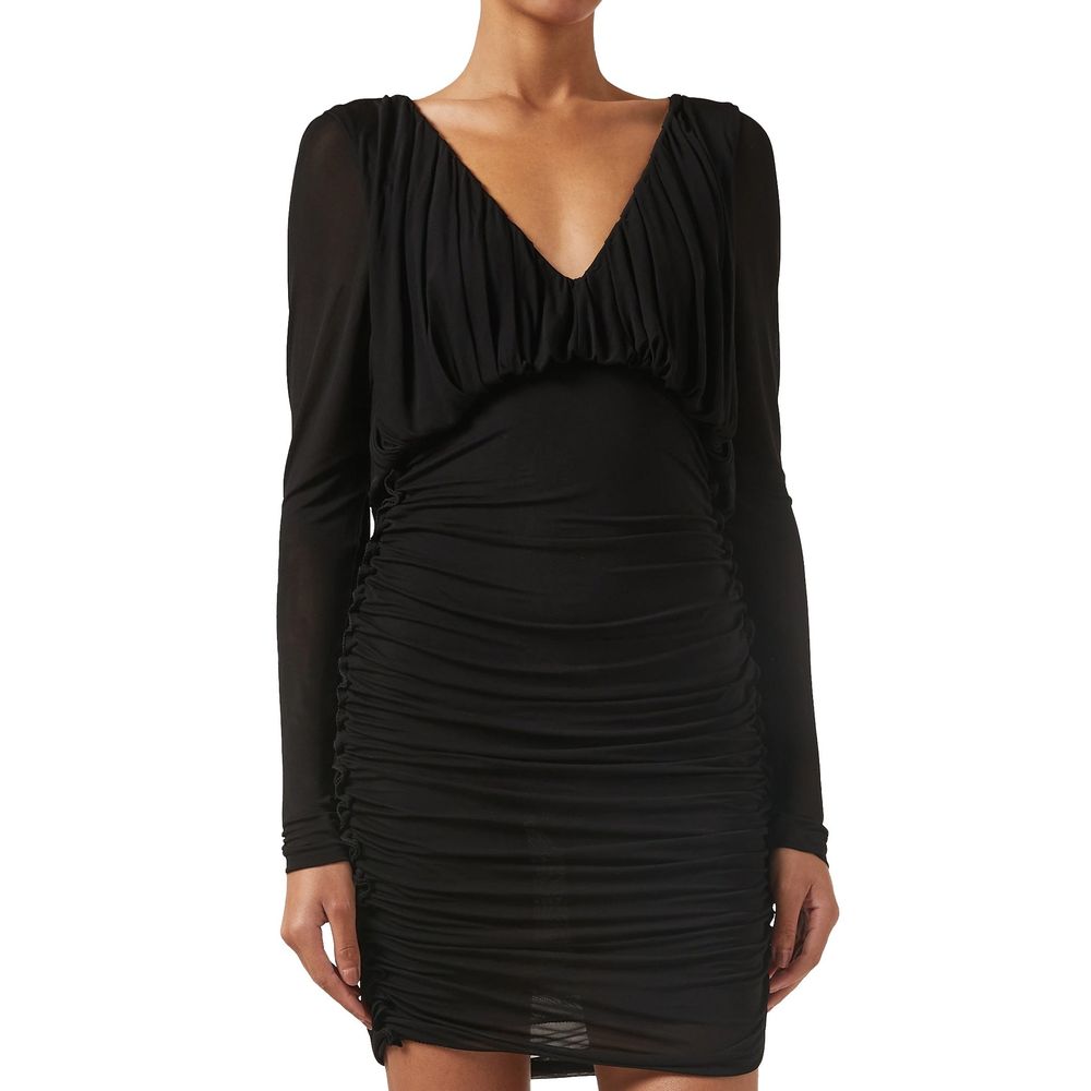 Saint Laurent Black Viscose Casual Dress