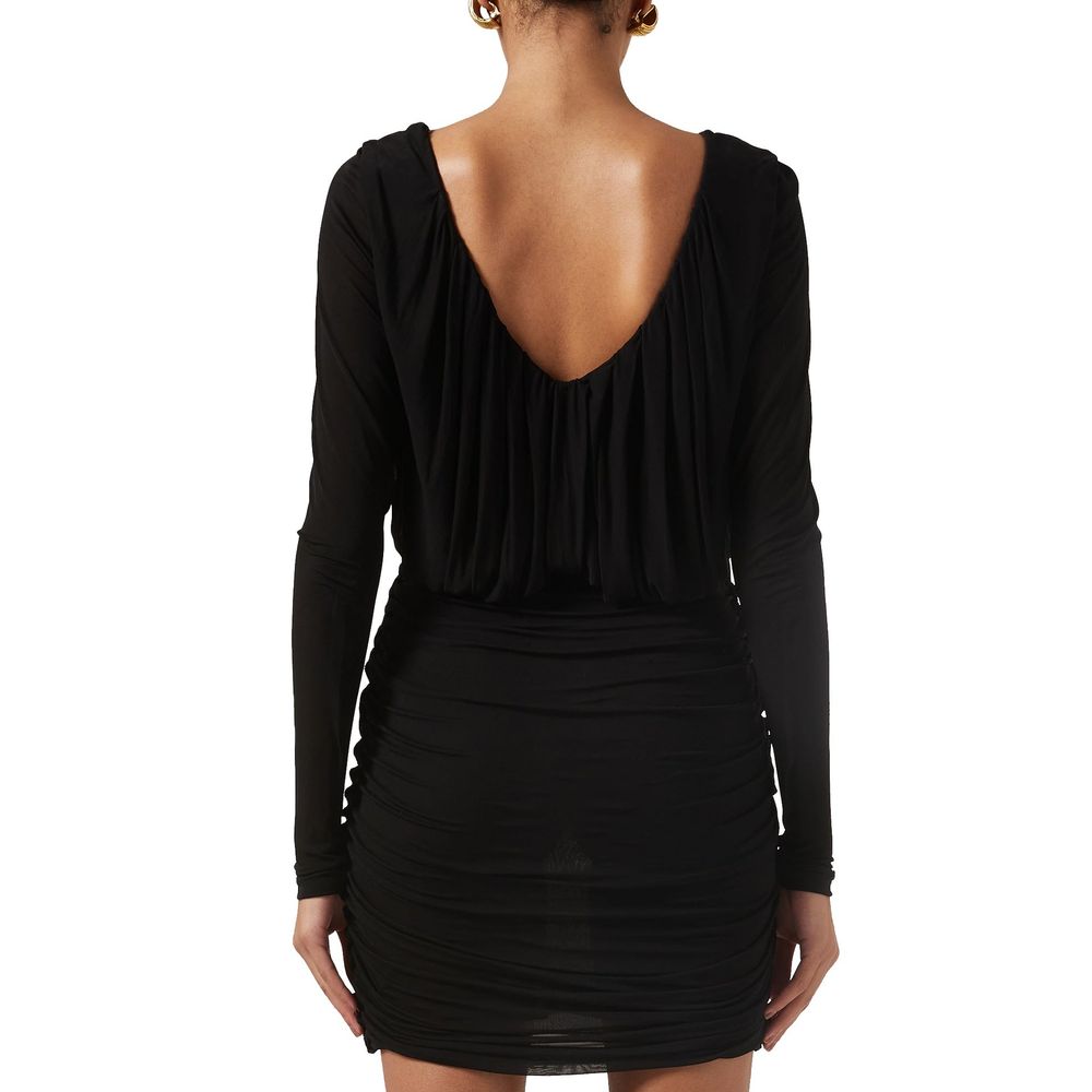 Saint Laurent Black Viscose Casual Dress