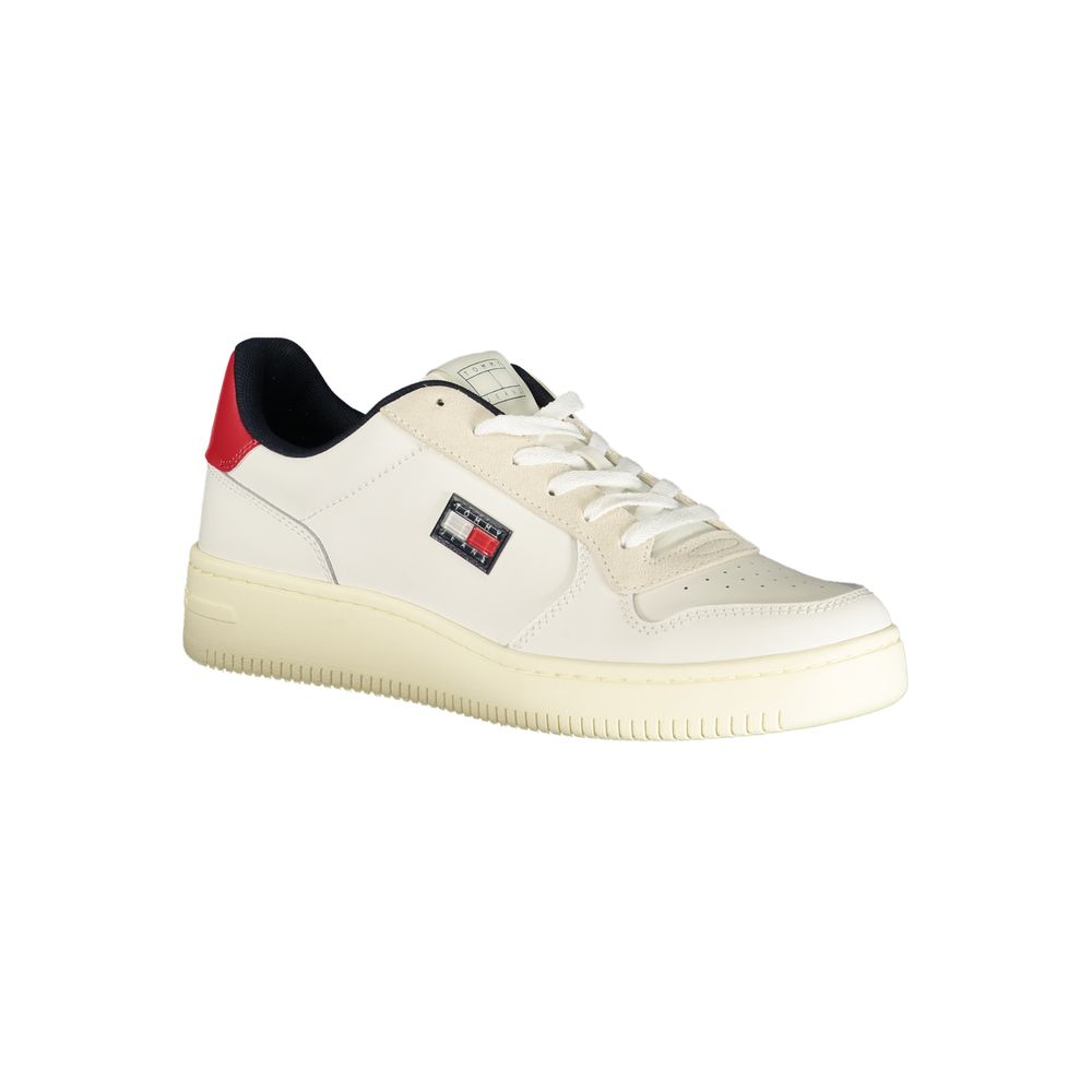 Tommy Hilfiger Bianco Polyurethane Men's Sneaker