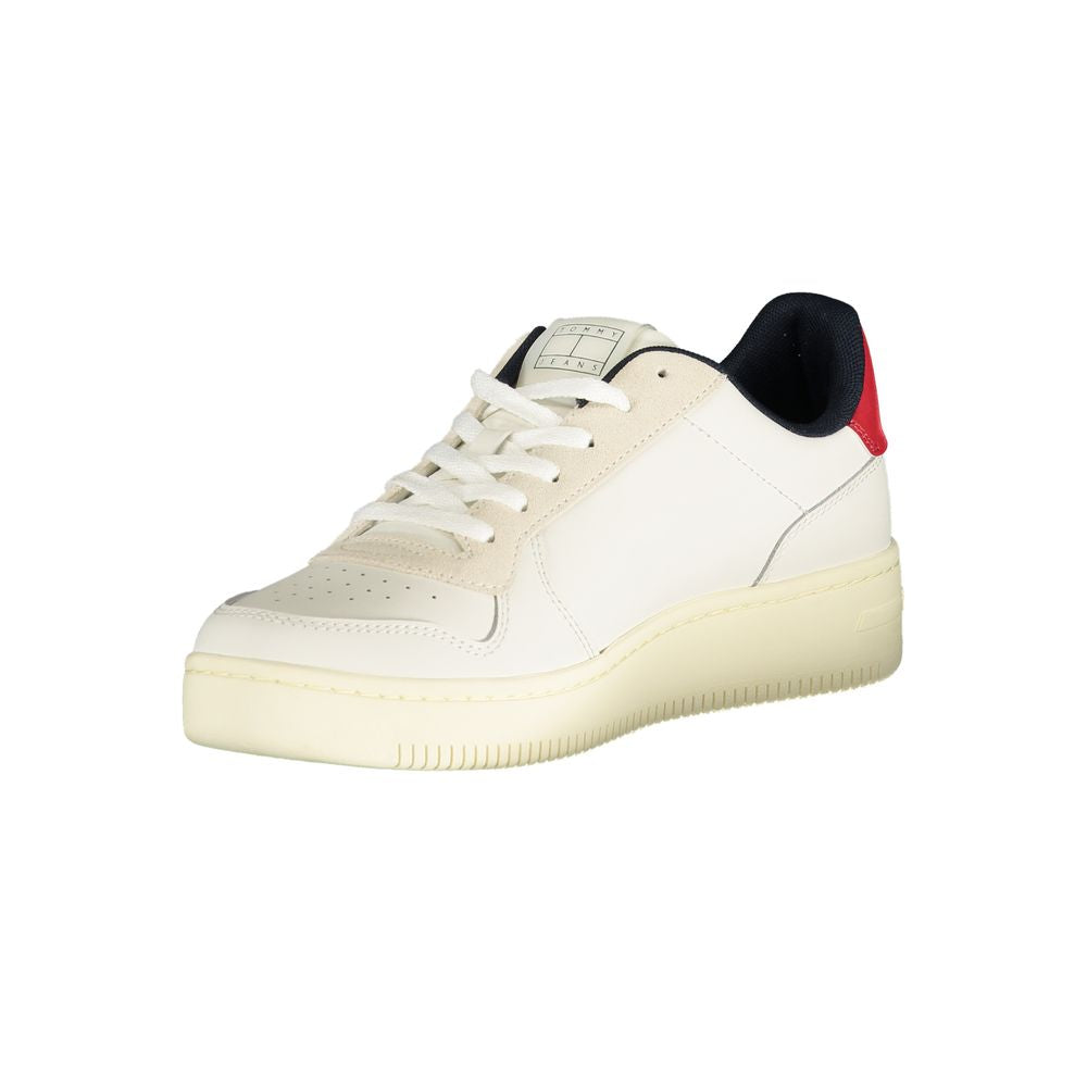 Tommy Hilfiger Bianco Polyurethane Men's Sneaker