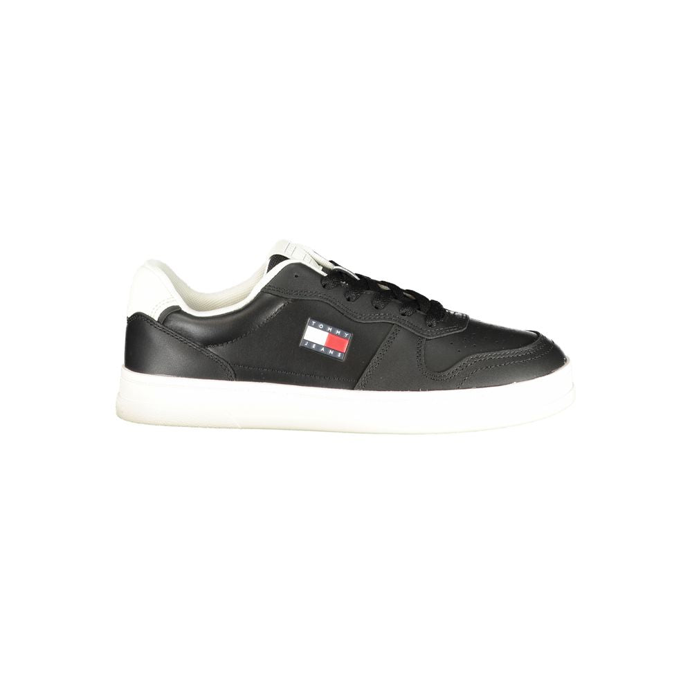 Tommy Hilfiger Black Polyurethane Women's Sneaker
