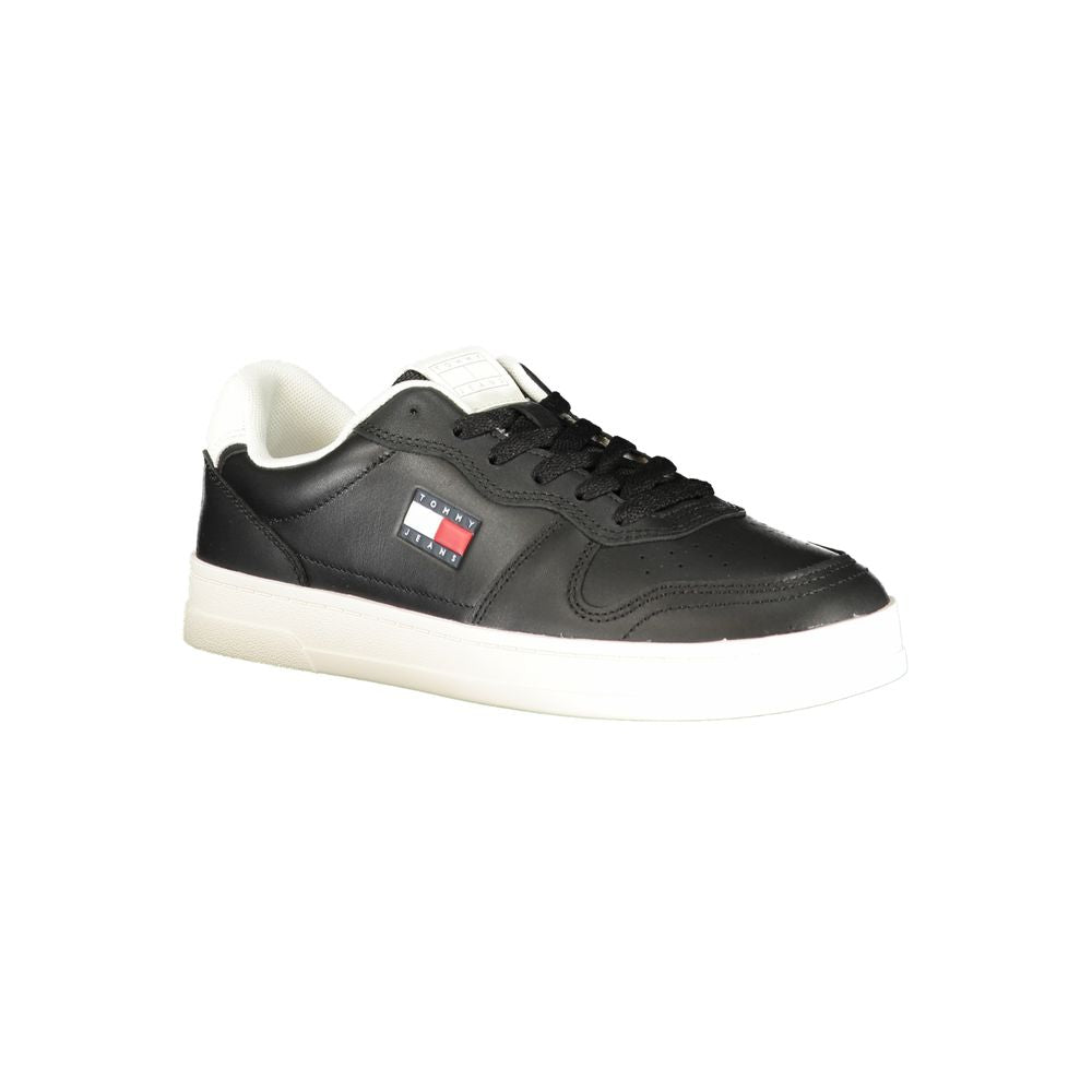 Tommy Hilfiger Black Polyurethane Women's Sneaker