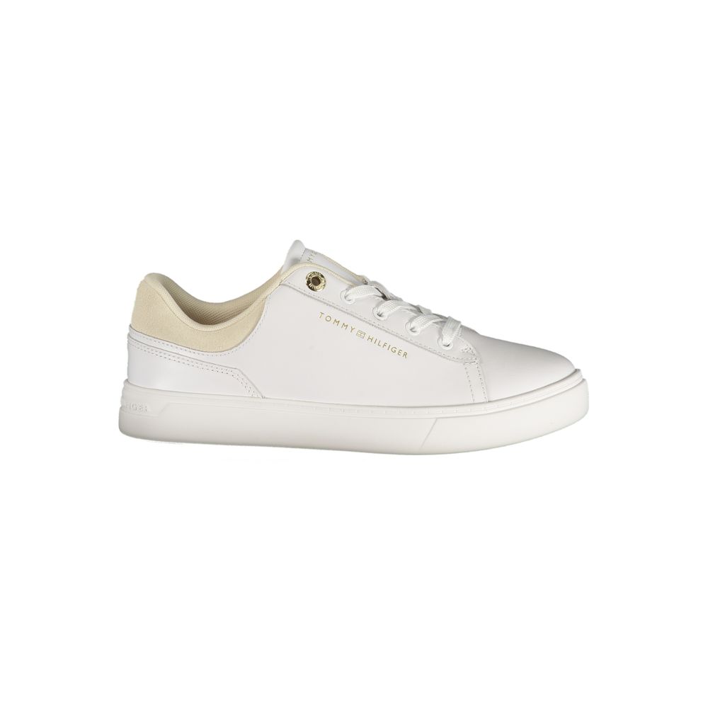 Tommy Hilfiger Bianco Polyurethane Women's Sneaker