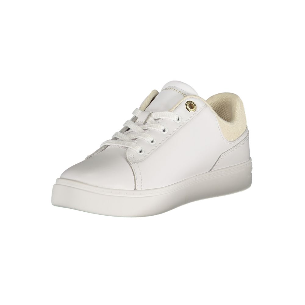 Tommy Hilfiger Bianco Polyurethane Women's Sneaker