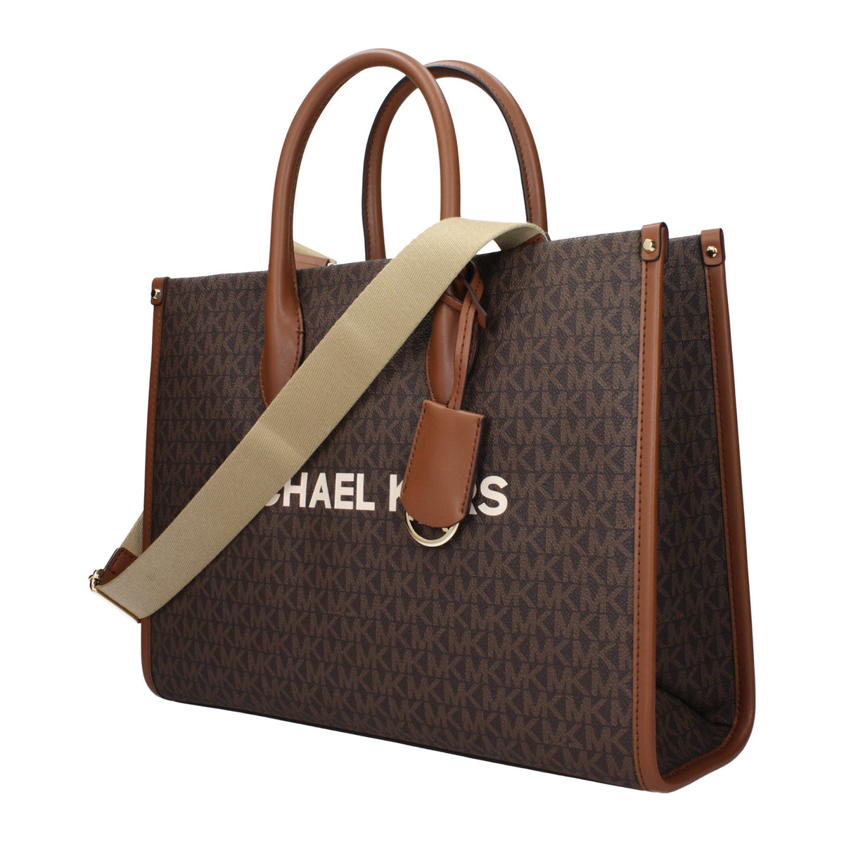 Michael Kors Brown Fabric Handbag