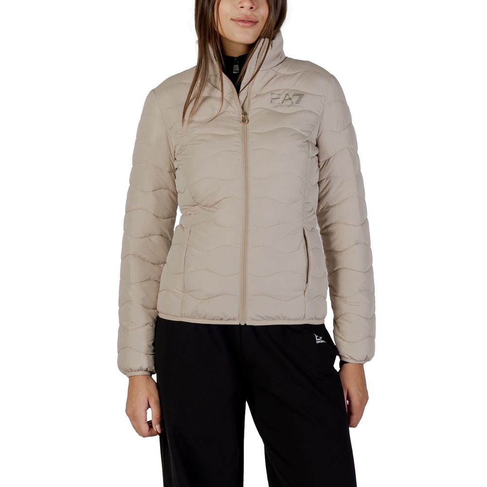 EA7 Emporio Armani Beige Polyester Bomber