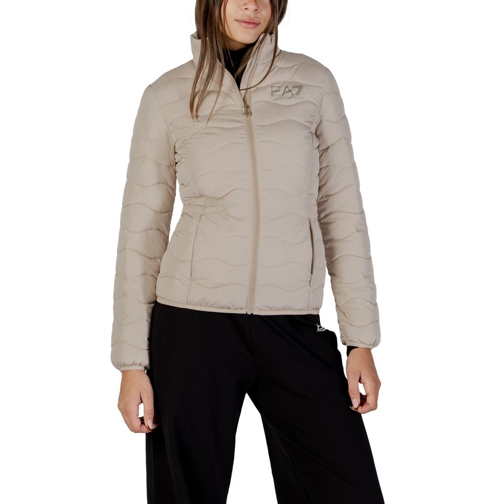 EA7 Emporio Armani Beige Polyester Bomber