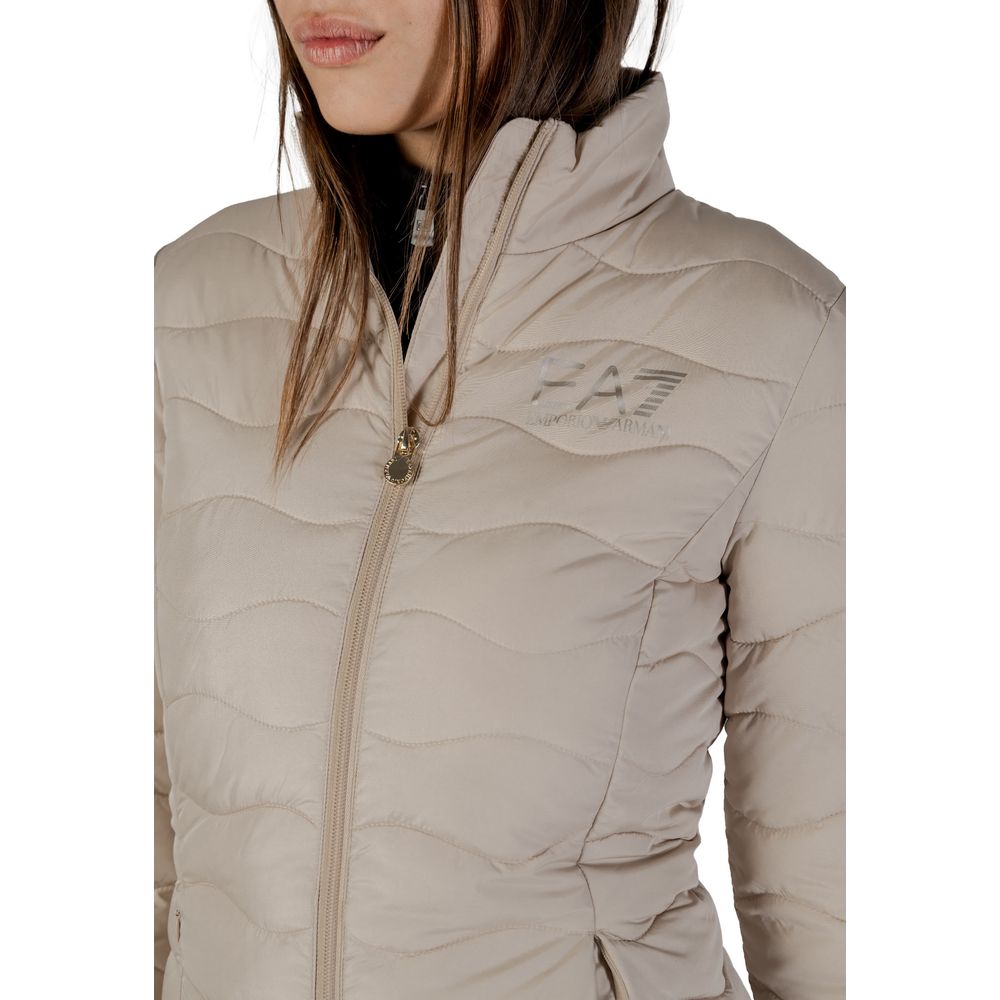 EA7 Emporio Armani Beige Polyester Bomber