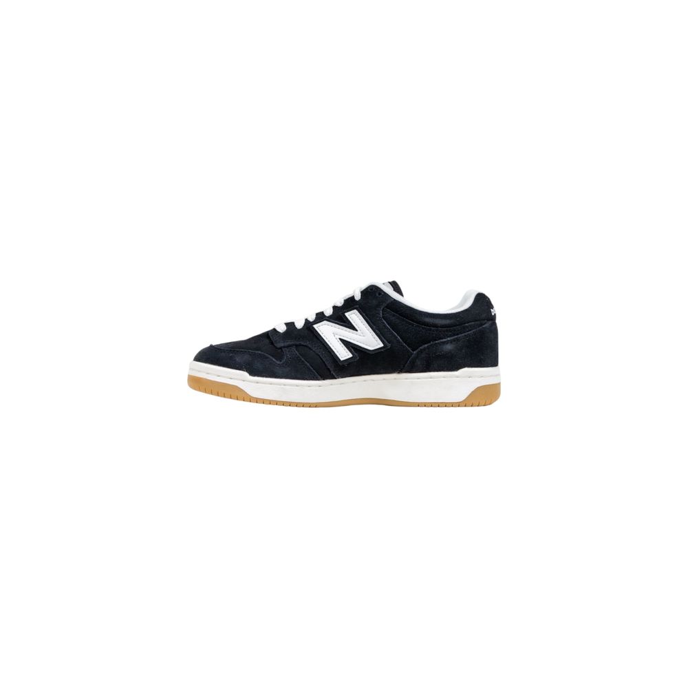New Balance Black And White Leather Athletic Sneakers