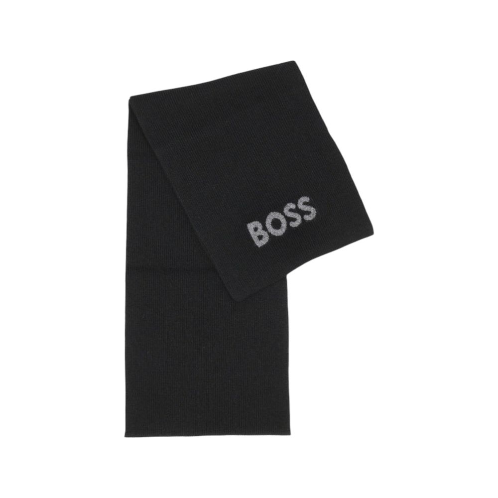 Hugo Boss Black Polyacrylic Scarf