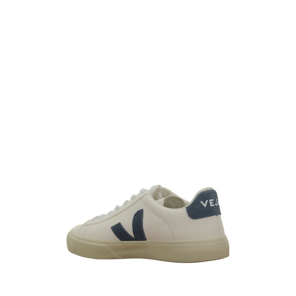 Veja White Calf Leather Bos Taurus Low Top Sneakers