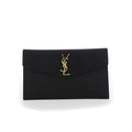 Saint Laurent Black Calf Leather Bos Taurus Wallet