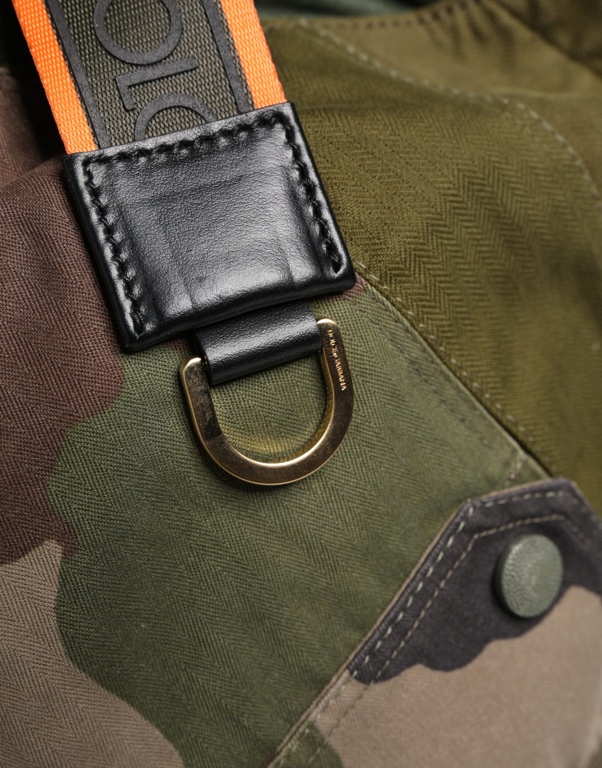 Dolce & Gabbana Military Green Patchwork Rucksack Backpack Borse Men's Bag