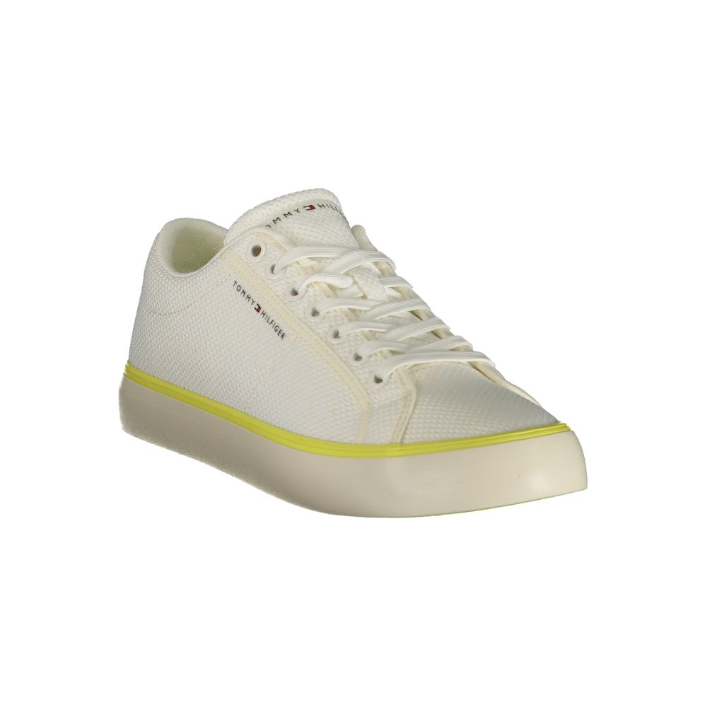 Tommy Hilfiger White Polyester Men's Sneaker