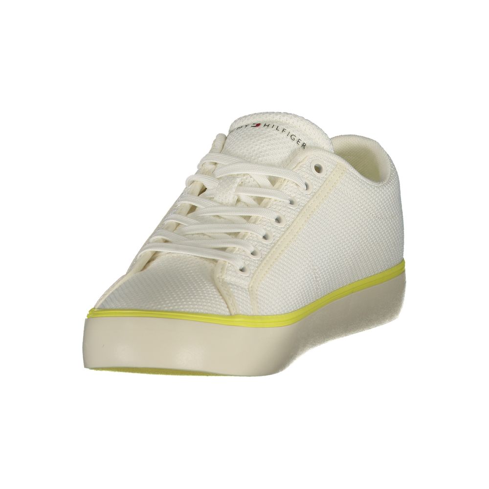 Tommy Hilfiger White Polyester Men's Sneaker