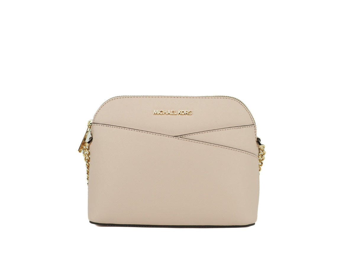 Michael Kors Women's'S Jet Set Travel Dome Leather Crossbody Bag