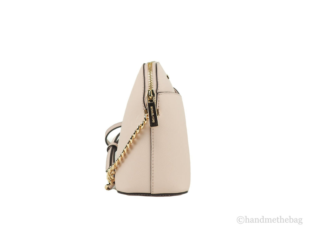 Michael Kors Women's'S Jet Set Travel Dome Leather Crossbody Bag