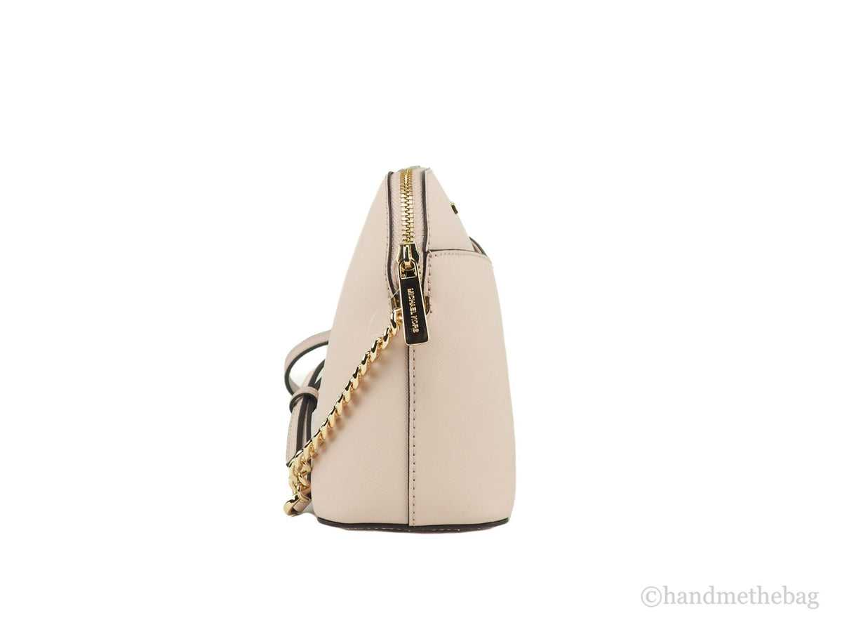 Michael Kors Women's'S Jet Set Travel Dome Leather Crossbody Bag