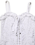 Dolce & Gabbana White Broderie Anglaise Cotton Mini Dress