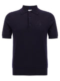 Burberry Blue Wool Polo Shirt
