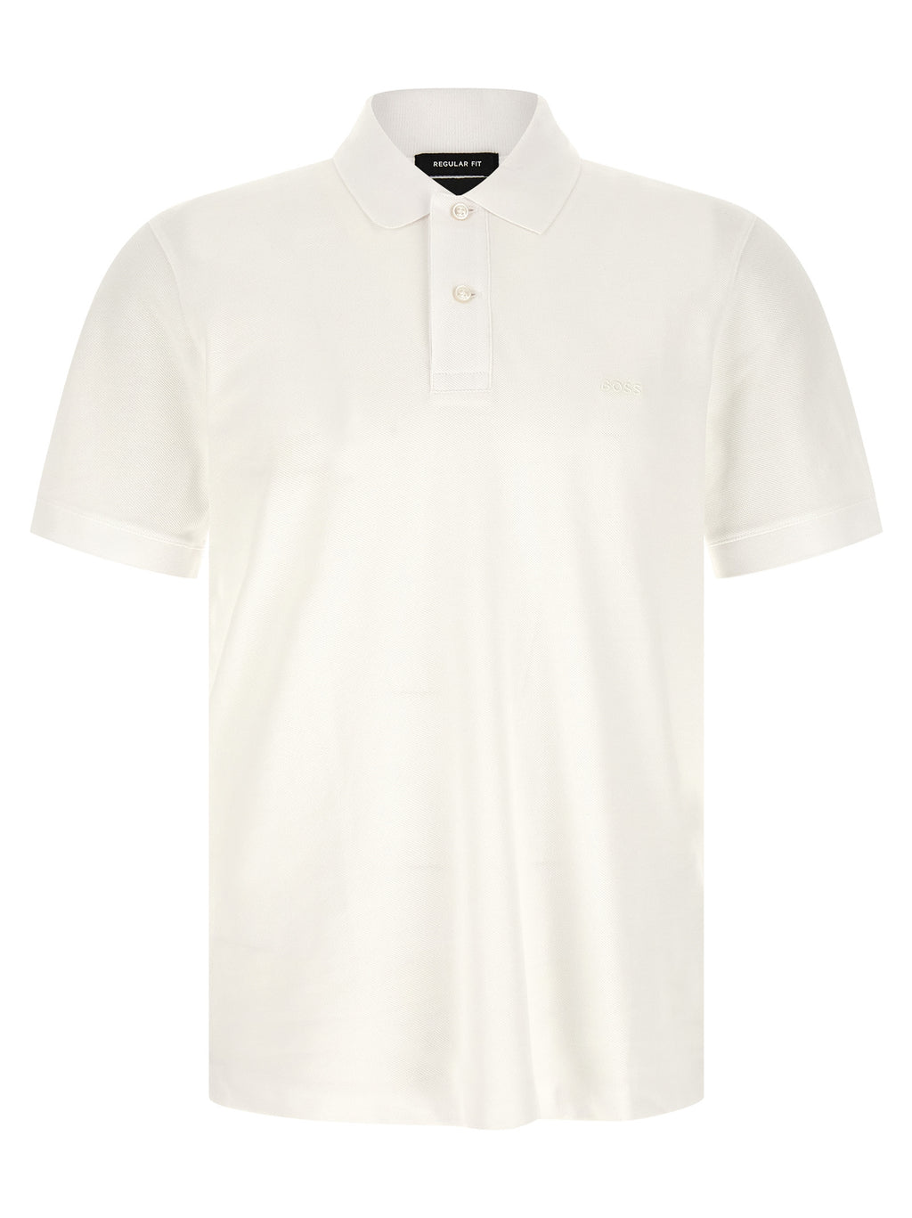 Hugo Boss White Cotton Polo Shirt