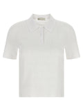 Tory Burch White Viscose Polo Shirt