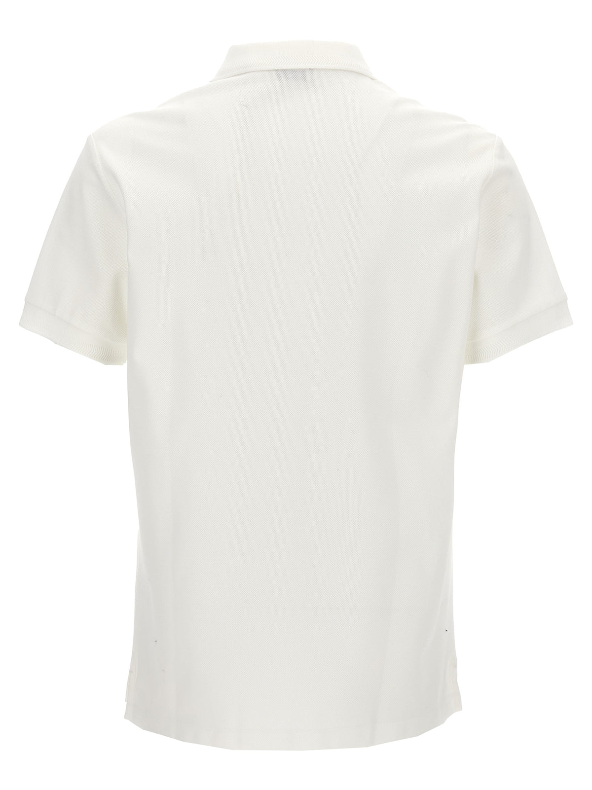Burberry White Cotton Polo Shirt
