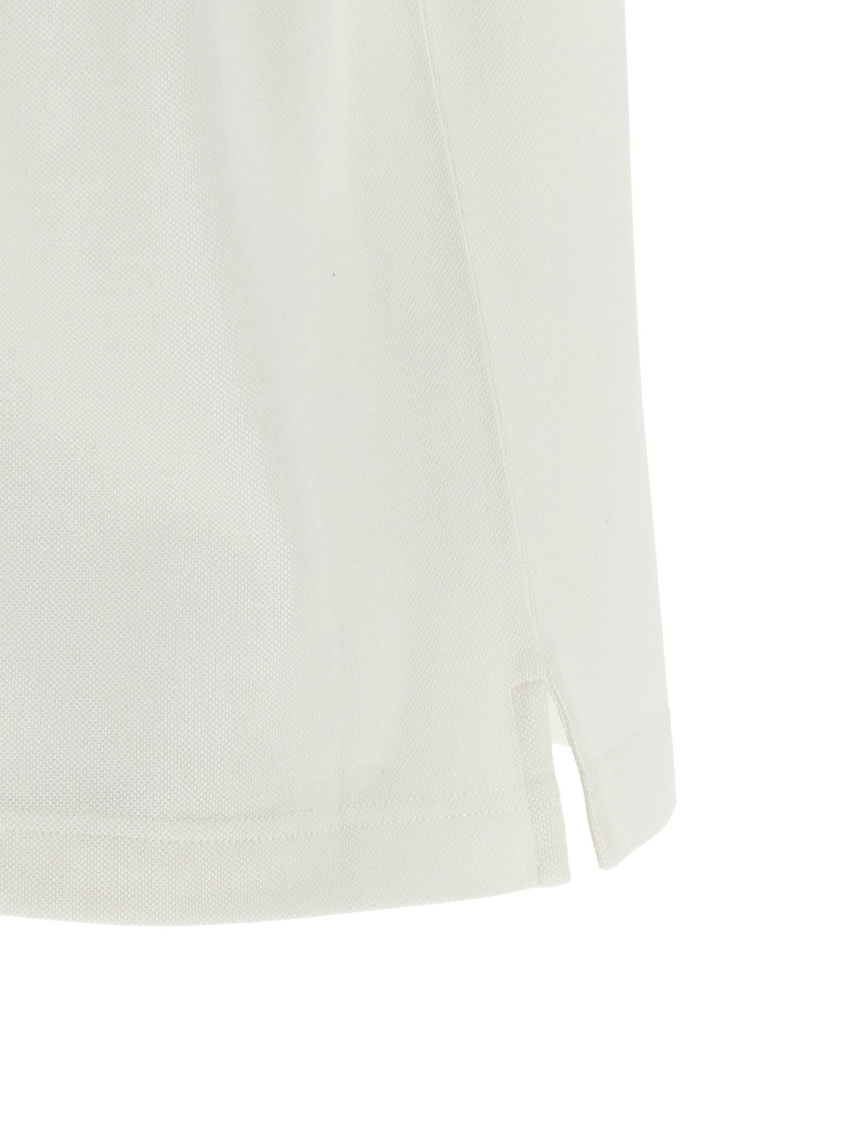 Burberry White Cotton Polo Shirt