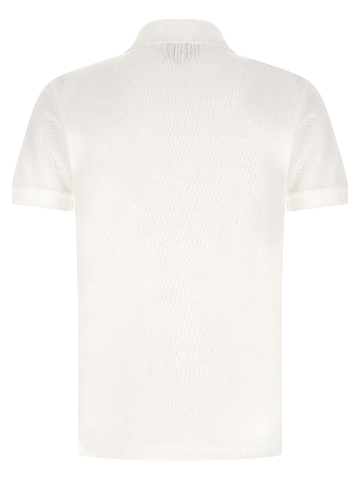 Lacoste White Cotton Polo Shirt