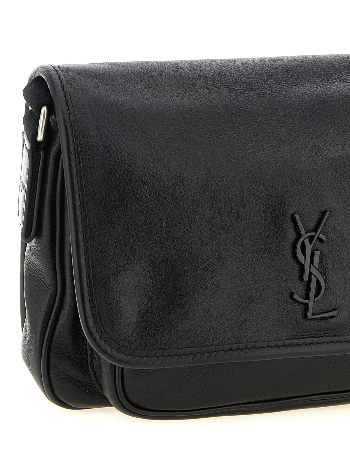 Saint Laurent Black Calfskin Crossbody Bag