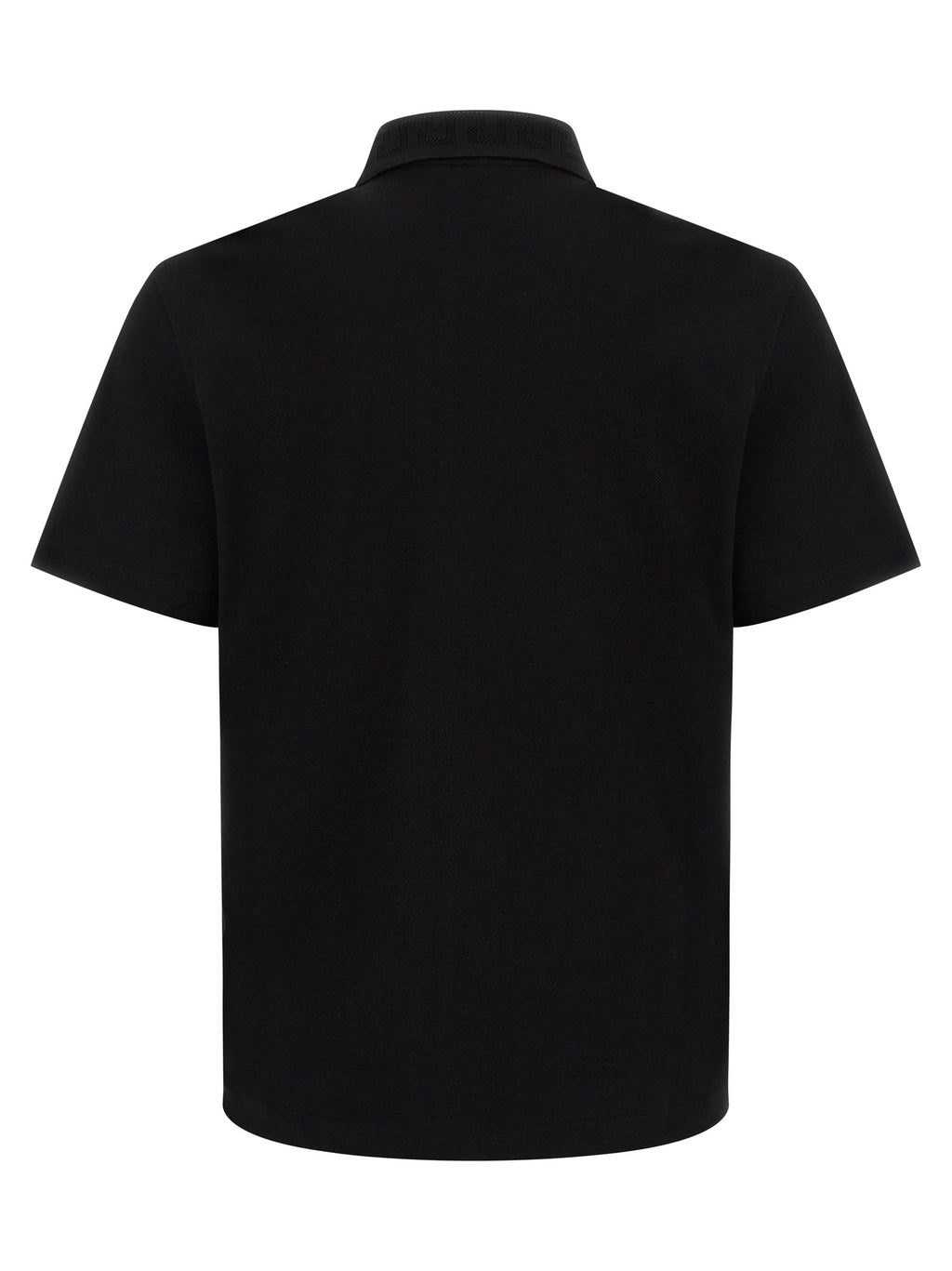 Versace Black Cotton Polo Shirt