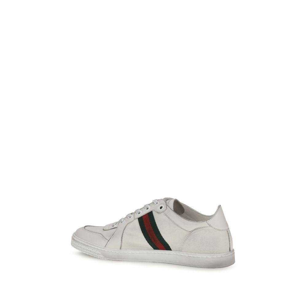 Gucci White Lamb Ovis Aries Low Top Sneakers
