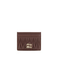 Miu Miu Bordeaux Lamb Ovis Aries Wallet