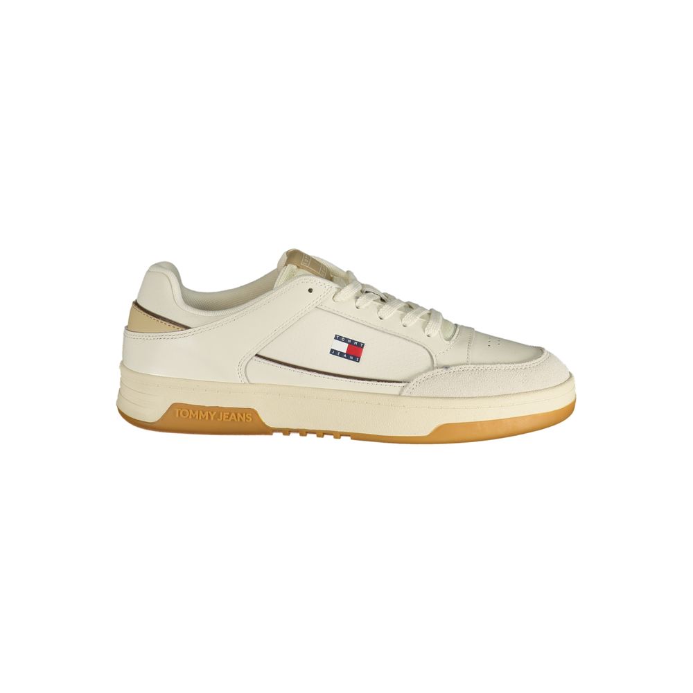Tommy Hilfiger White Polyurethane Men's's Sneaker