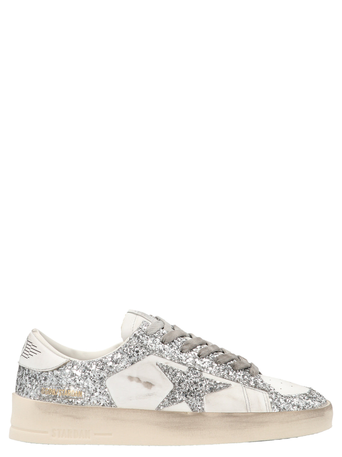 Golden Goose Silver Polyester Low Top Sneakers