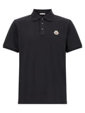 Moncler Blue Cotton Polo Shirt