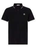 Stone Island Black Cotton Polo Shirt