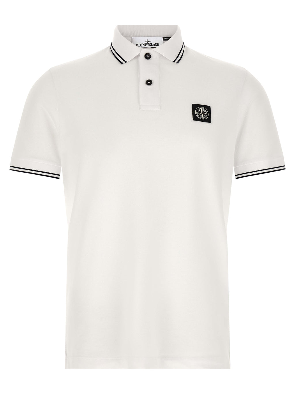 Stone Island Bicolor Cotton Polo Shirt